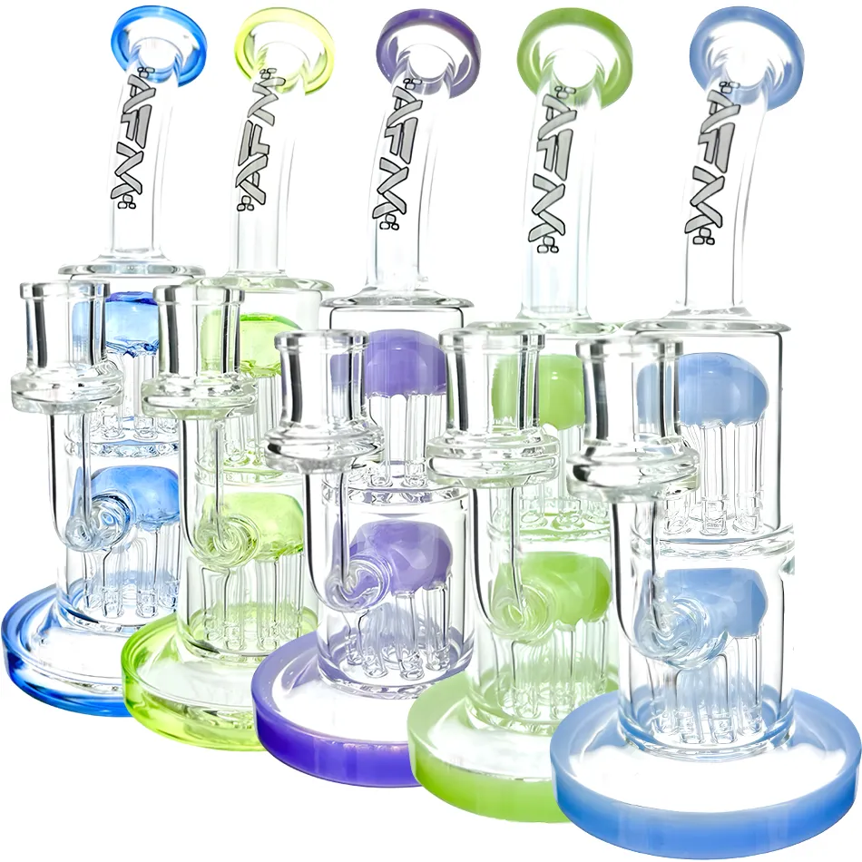 9" AFM Double Arm Perc Mini Rig