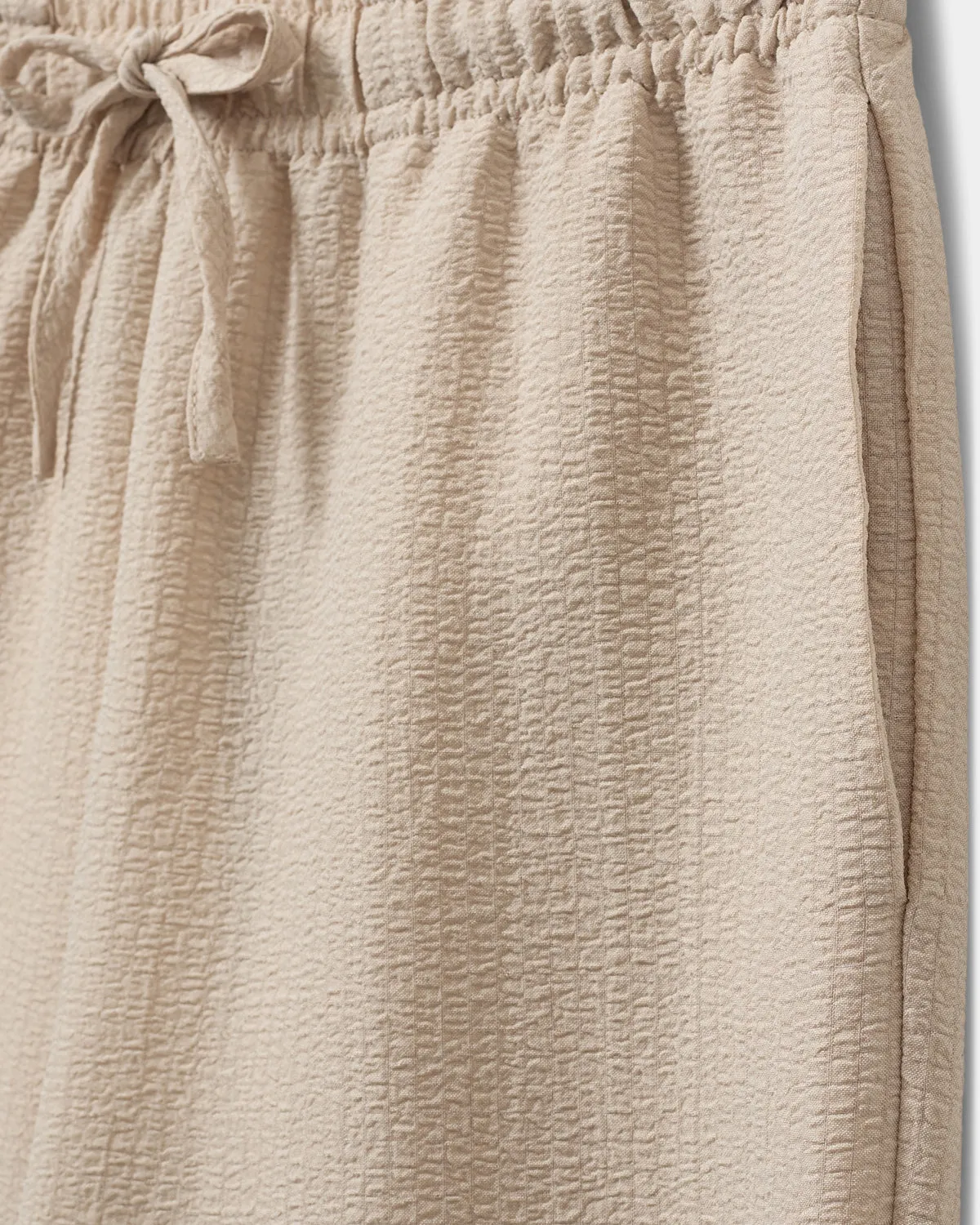 ABIGAILESY HIGH WAIST TROUSERS - Soft Brown