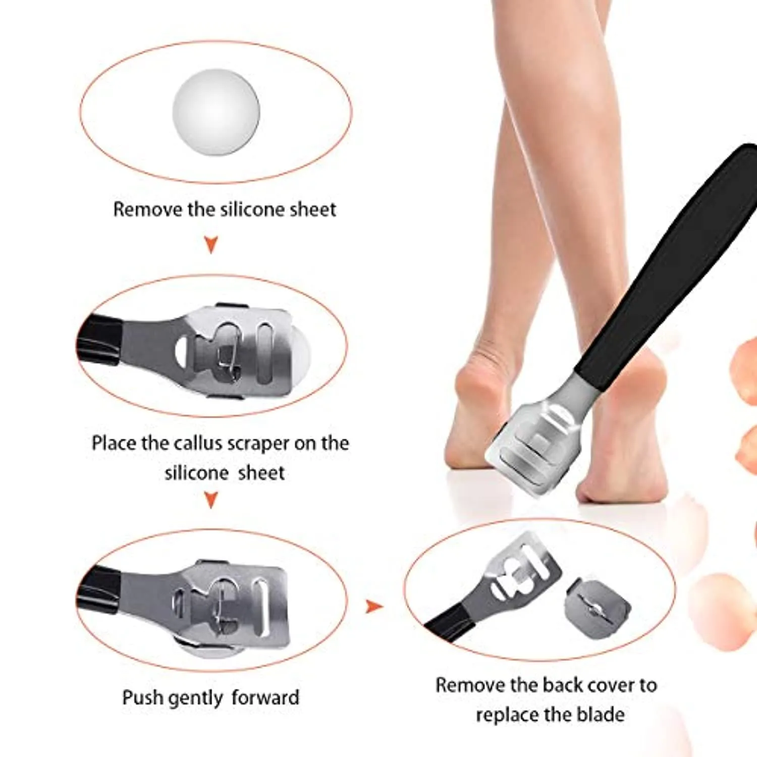 Adampark 23 in 1Pedicure Kit,Professional Pedicure Tools Set for Foot Clean Care,Nail Clippers Foot File Callus Remover Scraper Rasp Care Kits, Cuticle Care Kits for Women, Men, Salon,Home