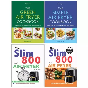 Air Fryer Cookbook Collection 4 Books Set (Green Air Fryer, Simple Air Fryer,Slim)