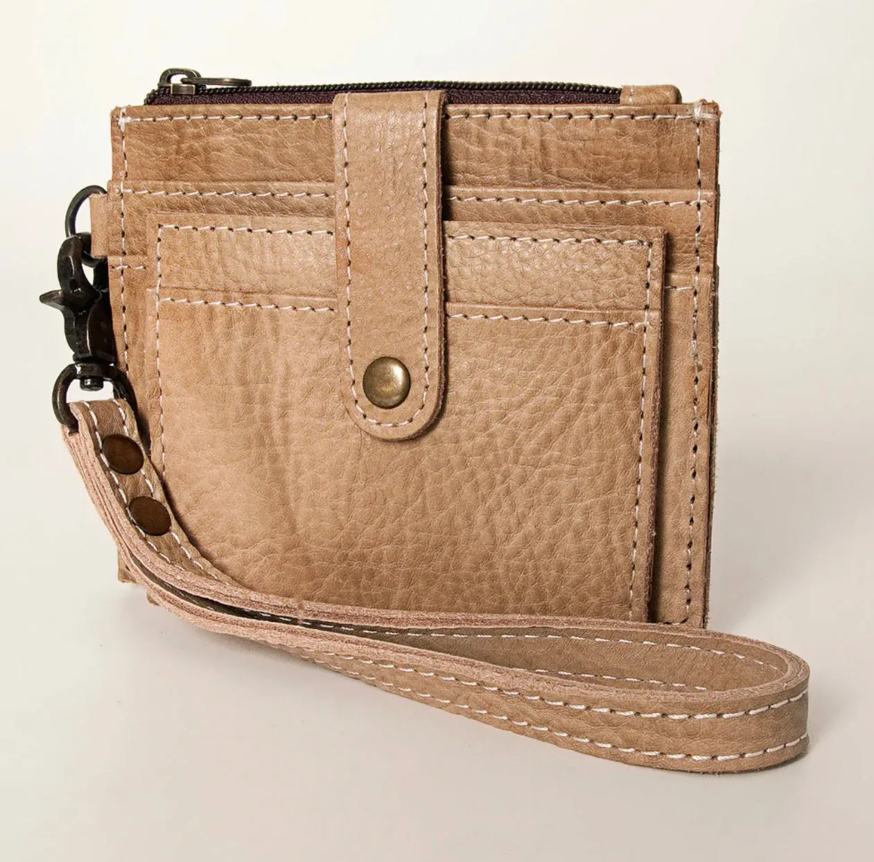 American Darling Tan Wristlet Wallet