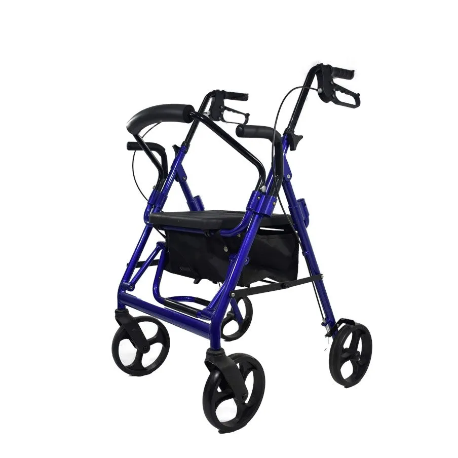 AML Convertible Rollator Transfer Chair Blue