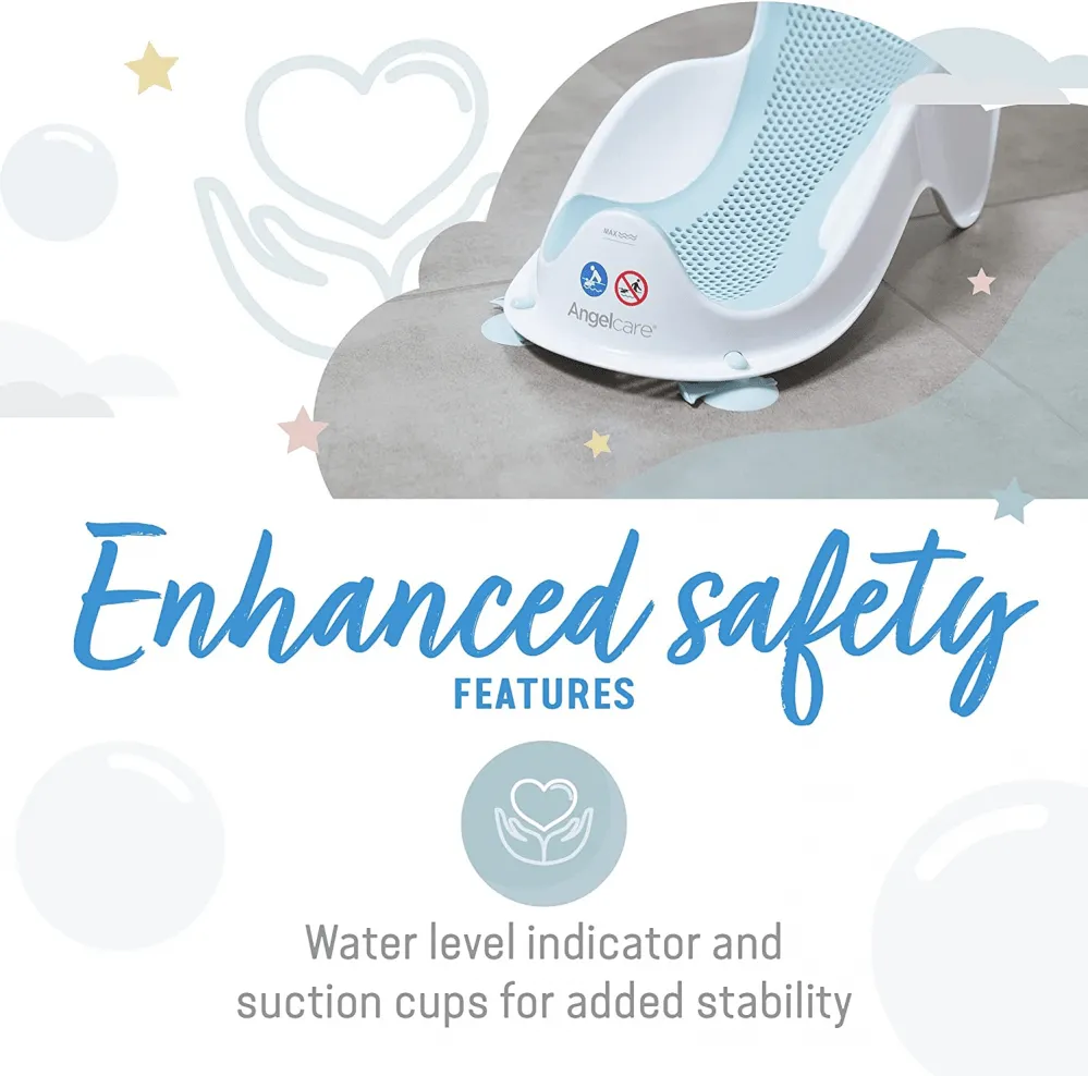 Angelcare Soft Touch Mini Bath Support - Blue