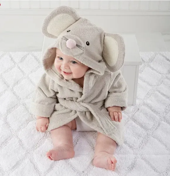 Animal Shape Baby Bathrobe