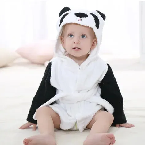 Animal Shape Baby Bathrobe