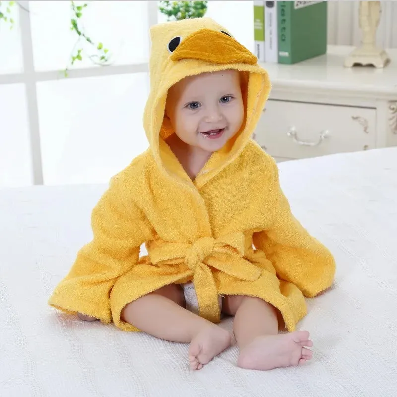 Animal Shape Baby Bathrobe