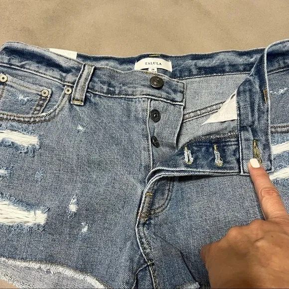 ARITZIA TALULA Low Rise Jean Shorts