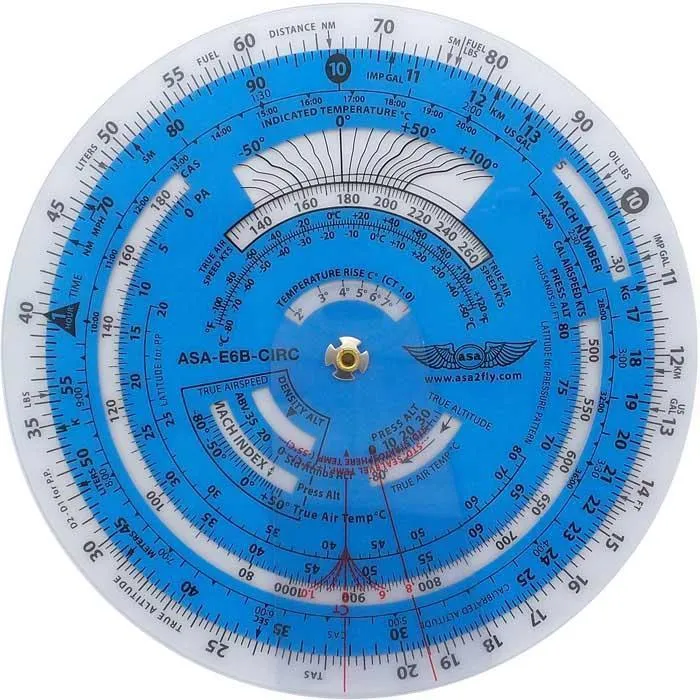 ASA E6B Circular Flight Computer – Reliable, Intuitive, and Essential