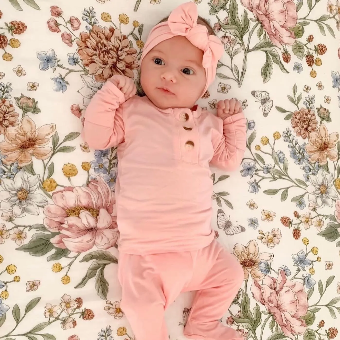 Aspen Outfit, Hat and Headband Set | Pink