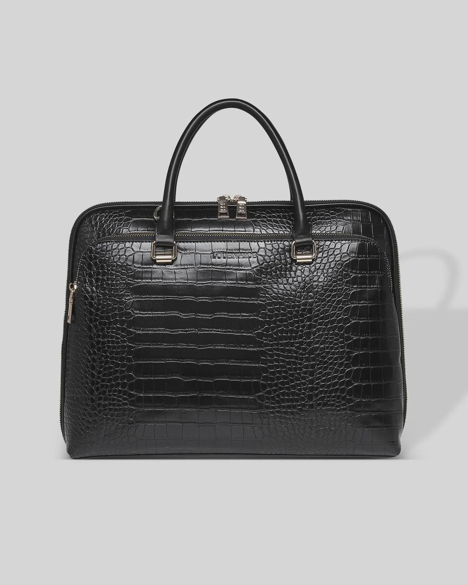 Atlanta Laptop Bag - Black Croc