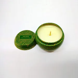 Aura Myst Kiwi Pear Mini Printed Tin Candle