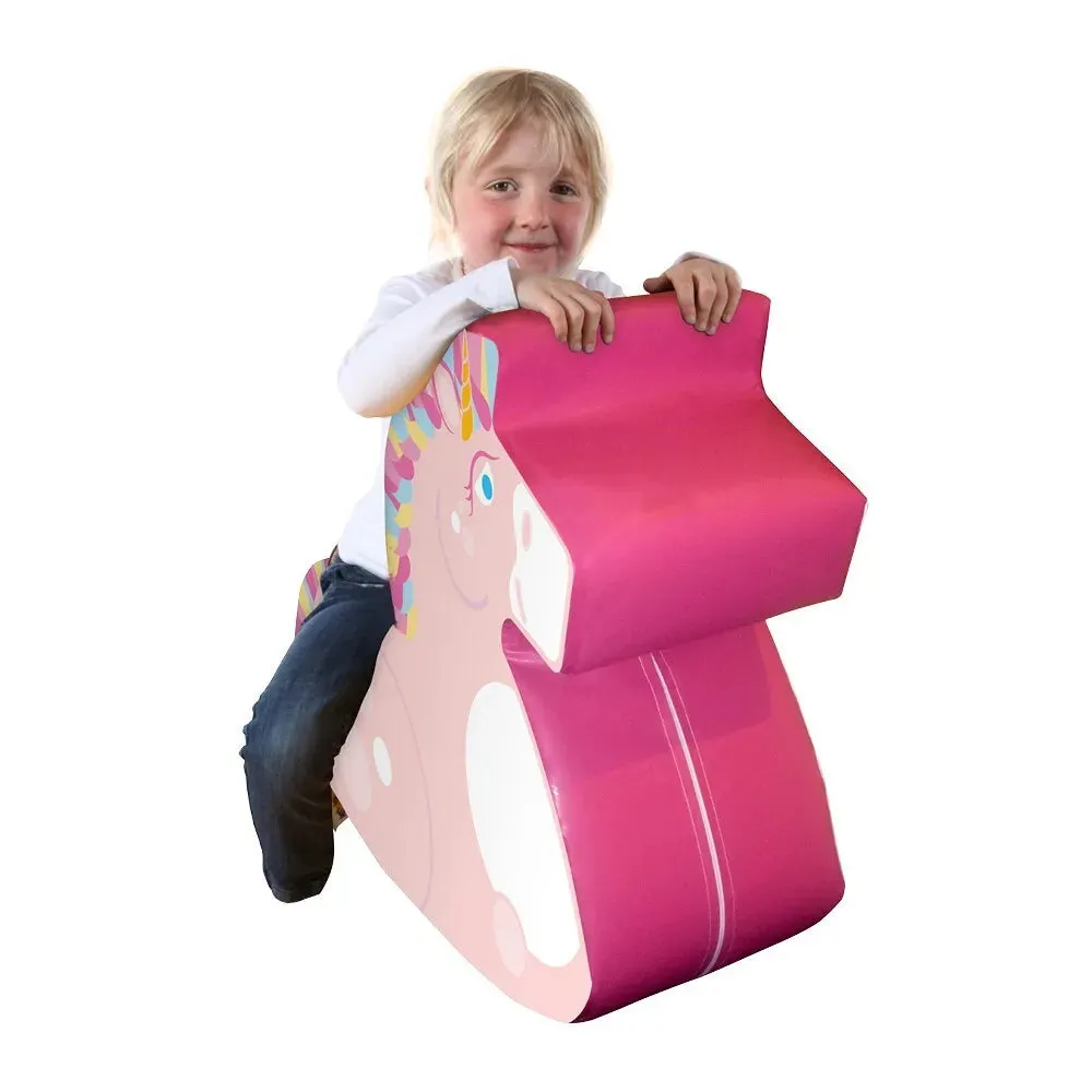 Autism-Friendly Pikler Animal Ride On | Soft Play Rocker | Unicorn, Horse or Zebra | 24m 
