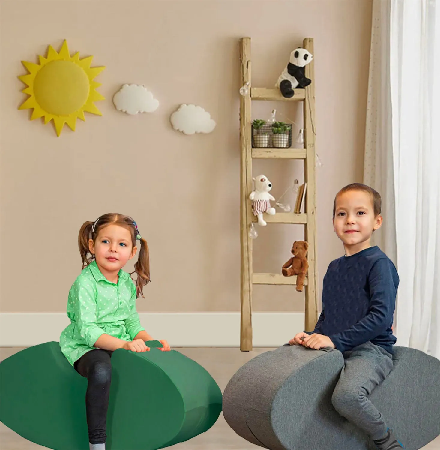 Autism-Friendly Pikler Ride On |  Soft Play Rocker | Removable Washable Cover | 3 Colours