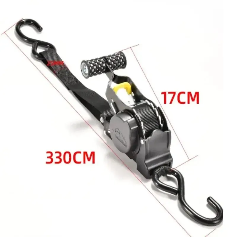 Auto tie down Ratchet Straps Retractable Belts For Motorcycles Load cargo boat