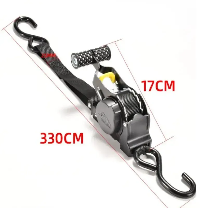 Auto tie down Ratchet Straps Retractable Belts For Motorcycles Load cargo boat