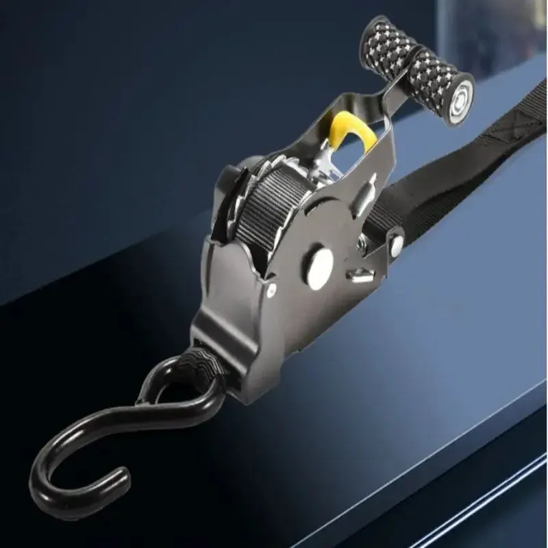 Auto tie down Ratchet Straps Retractable Belts For Motorcycles Load cargo boat