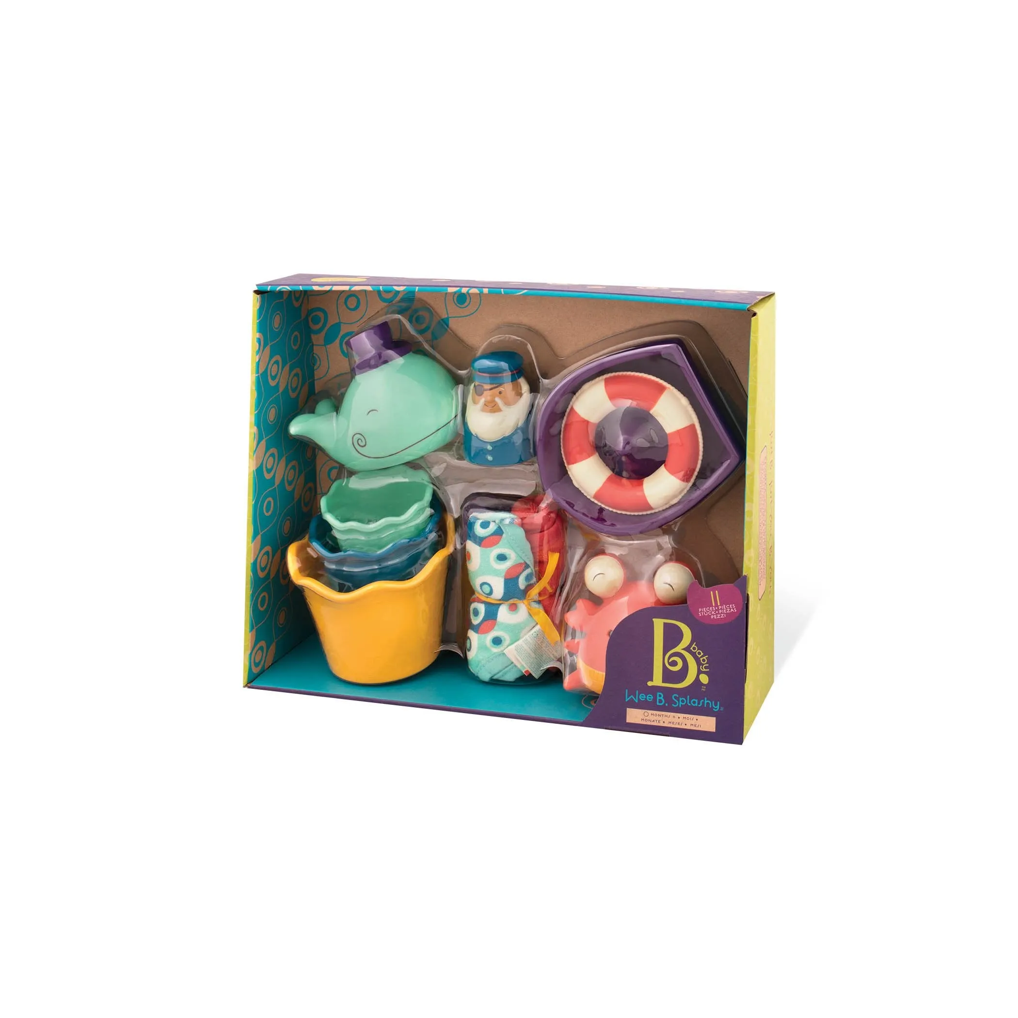 B. Tub Time Wee B. Splashy Bathtime Playset