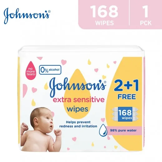 Baby Wipes Extra Sensitive Pack of 2 1 Free with Cologne Dream 100ml FREE