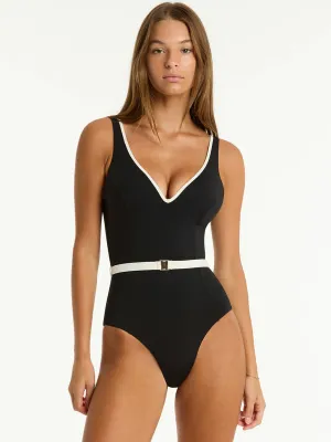 Babylon Plunge One Piece in Black