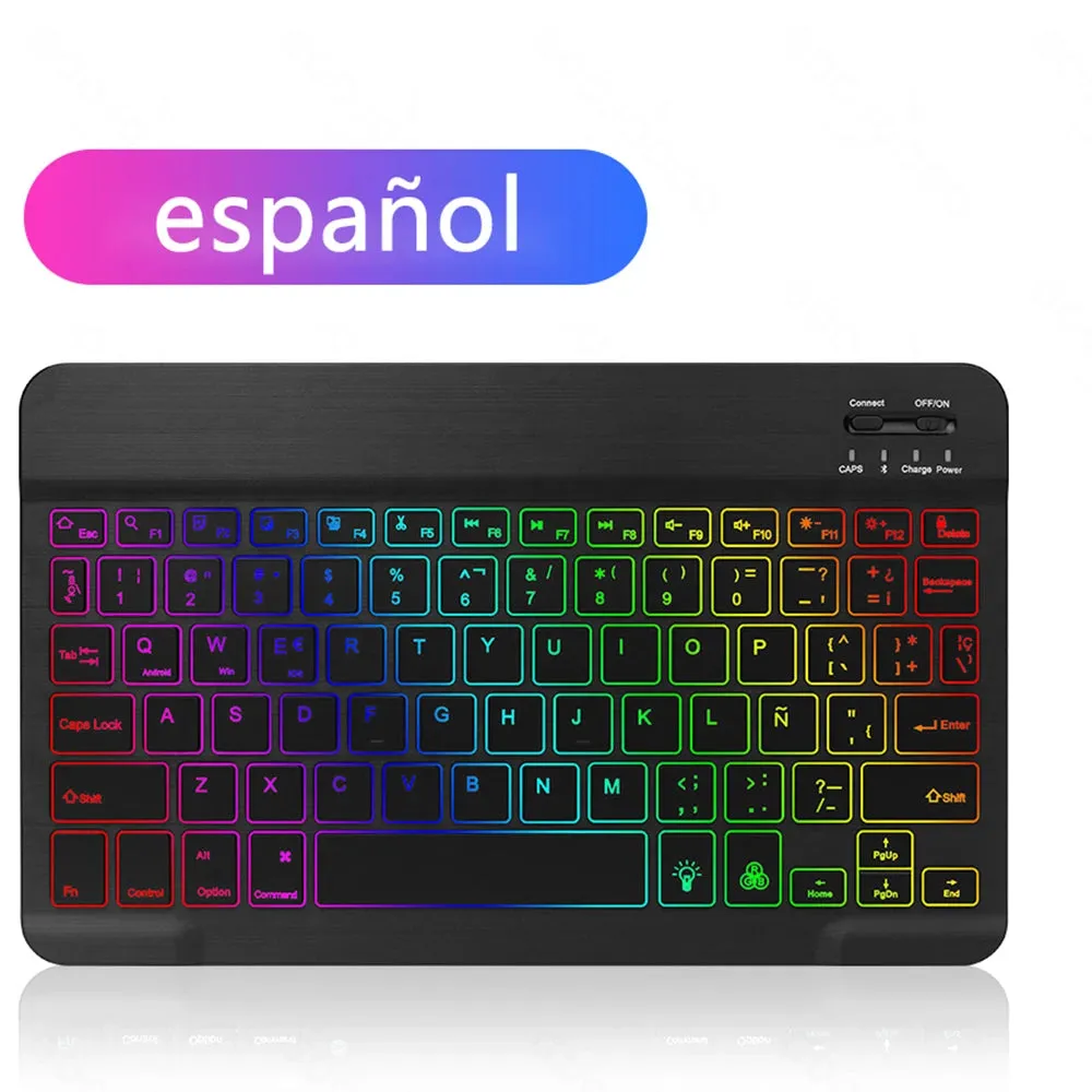Backlit Bluetooth Keyboard Mouse for Multi-Device