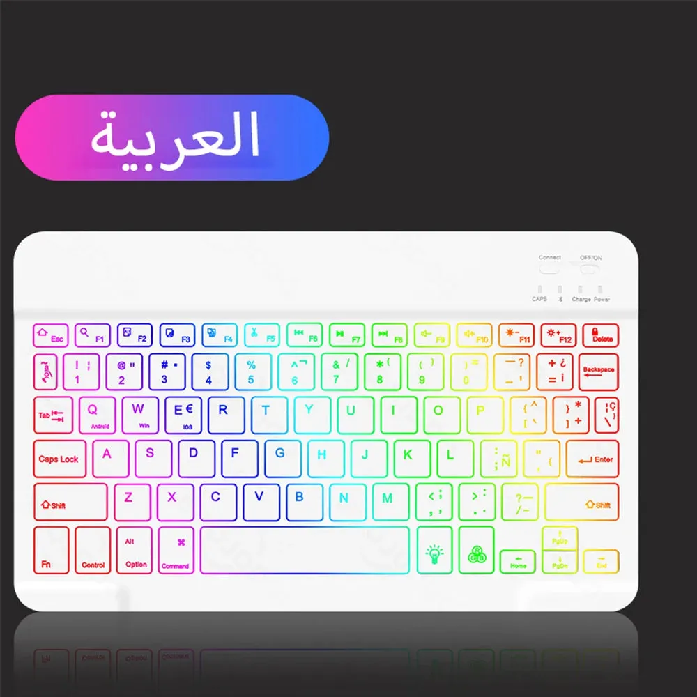 Backlit Bluetooth Keyboard Mouse for Multi-Device