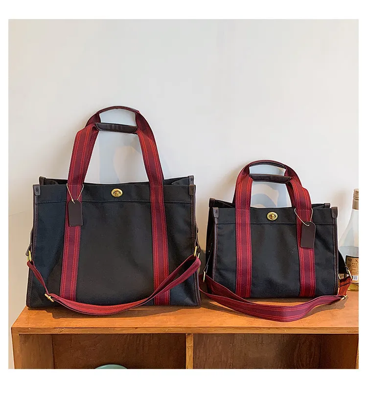 Bag Female Niche Style Satchel Class Work Clothing Canvas Bag