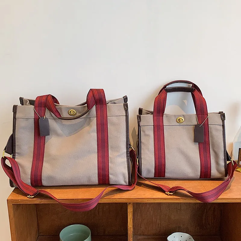 Bag Female Niche Style Satchel Class Work Clothing Canvas Bag