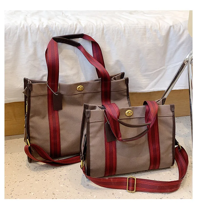 Bag Female Niche Style Satchel Class Work Clothing Canvas Bag