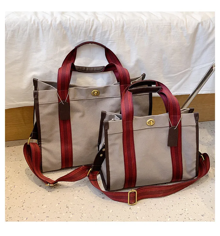 Bag Female Niche Style Satchel Class Work Clothing Canvas Bag