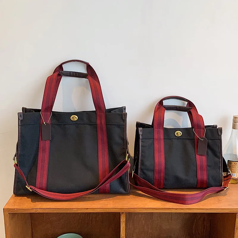 Bag Female Niche Style Satchel Class Work Clothing Canvas Bag