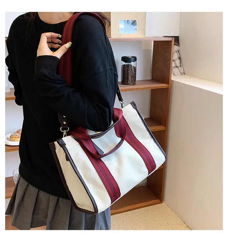 Bag Female Niche Style Satchel Class Work Clothing Canvas Bag