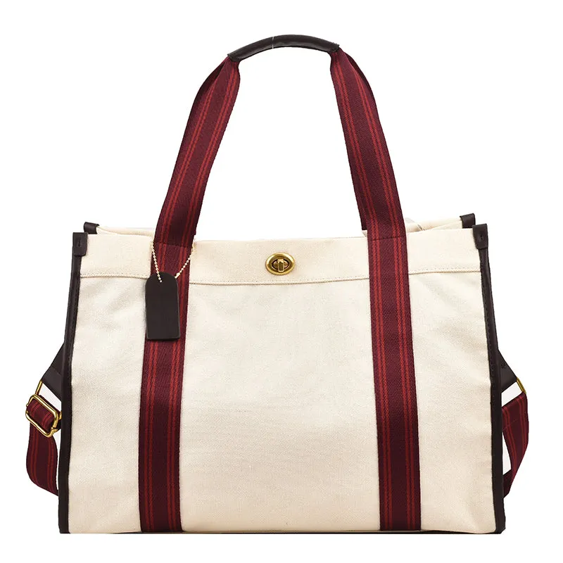 Bag Female Niche Style Satchel Class Work Clothing Canvas Bag