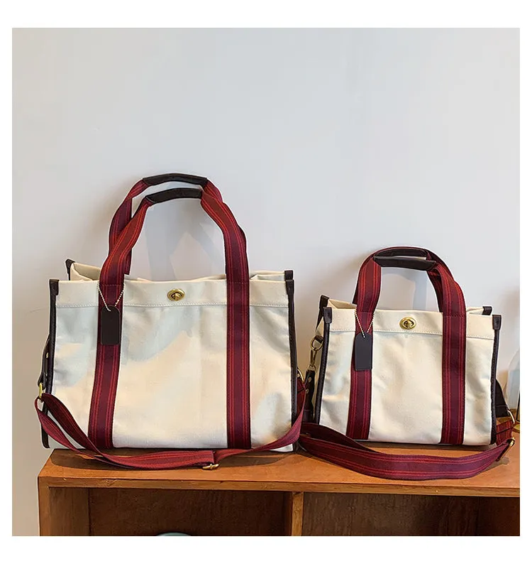 Bag Female Niche Style Satchel Class Work Clothing Canvas Bag