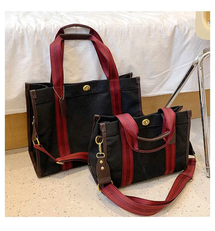 Bag Female Niche Style Satchel Class Work Clothing Canvas Bag