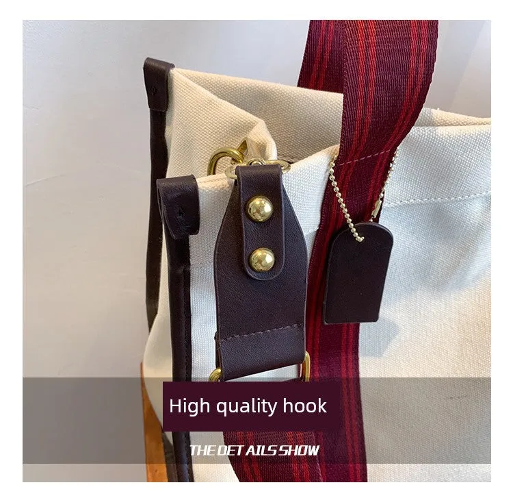 Bag Female Niche Style Satchel Class Work Clothing Canvas Bag