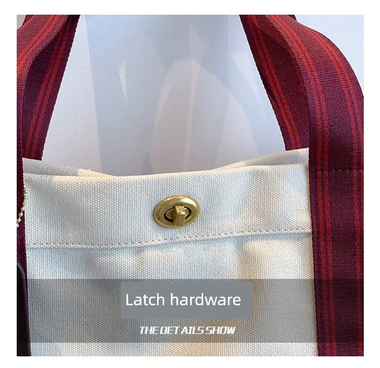 Bag Female Niche Style Satchel Class Work Clothing Canvas Bag