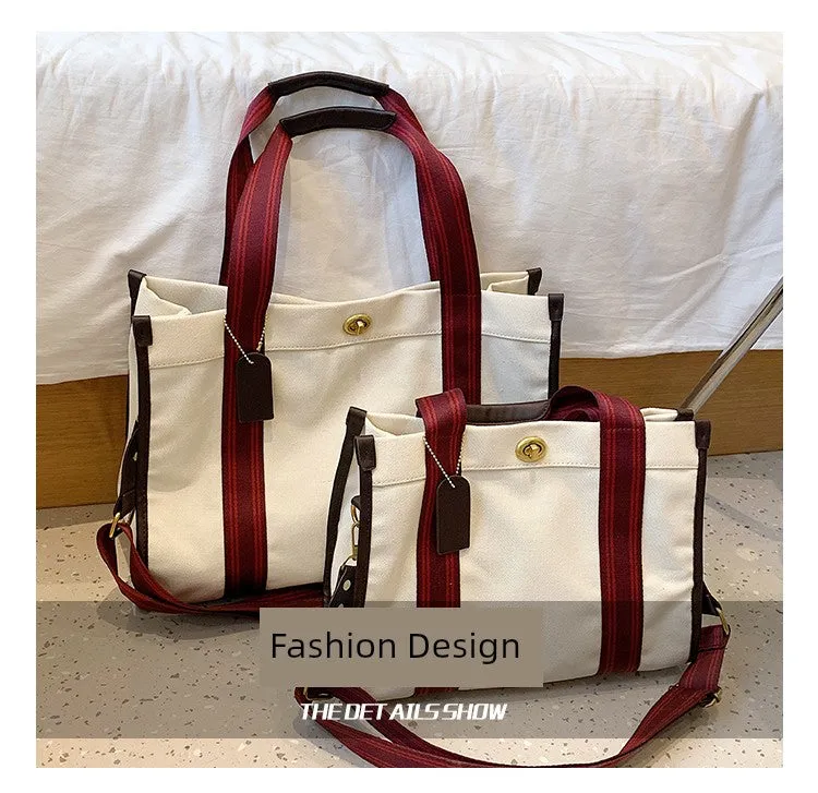 Bag Female Niche Style Satchel Class Work Clothing Canvas Bag