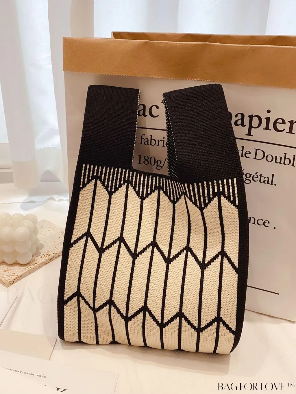 BagForLove - Compact Geometric Satchel with Dual Handles