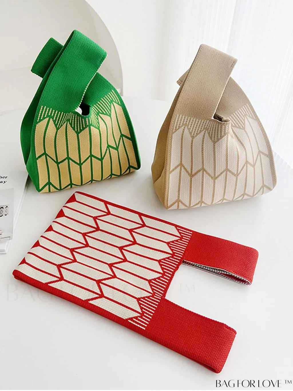 BagForLove - Compact Geometric Satchel with Dual Handles