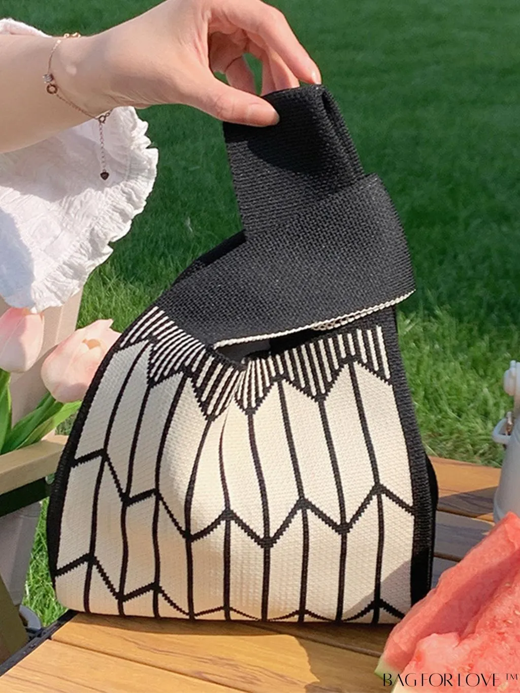 BagForLove - Compact Geometric Satchel with Dual Handles