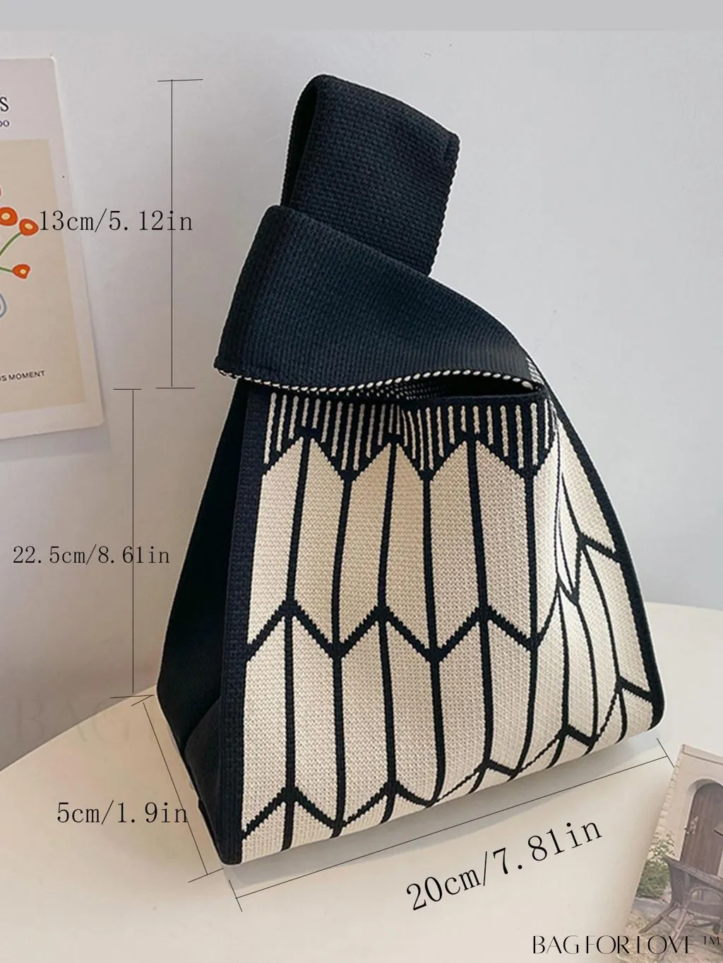 BagForLove - Compact Geometric Satchel with Dual Handles