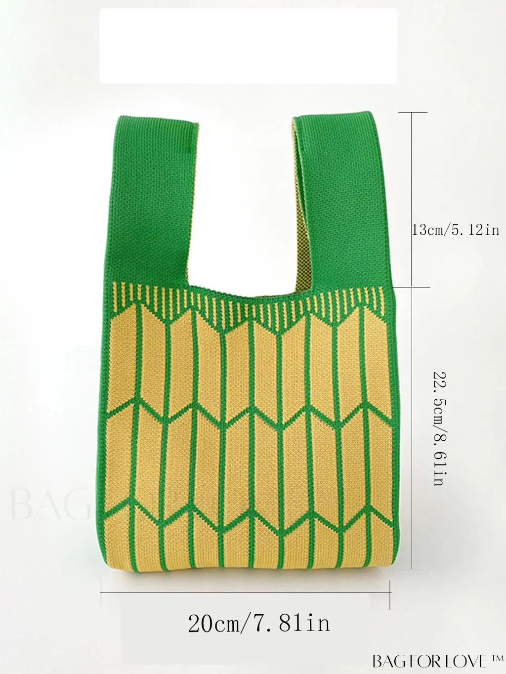 BagForLove - Compact Geometric Satchel with Dual Handles