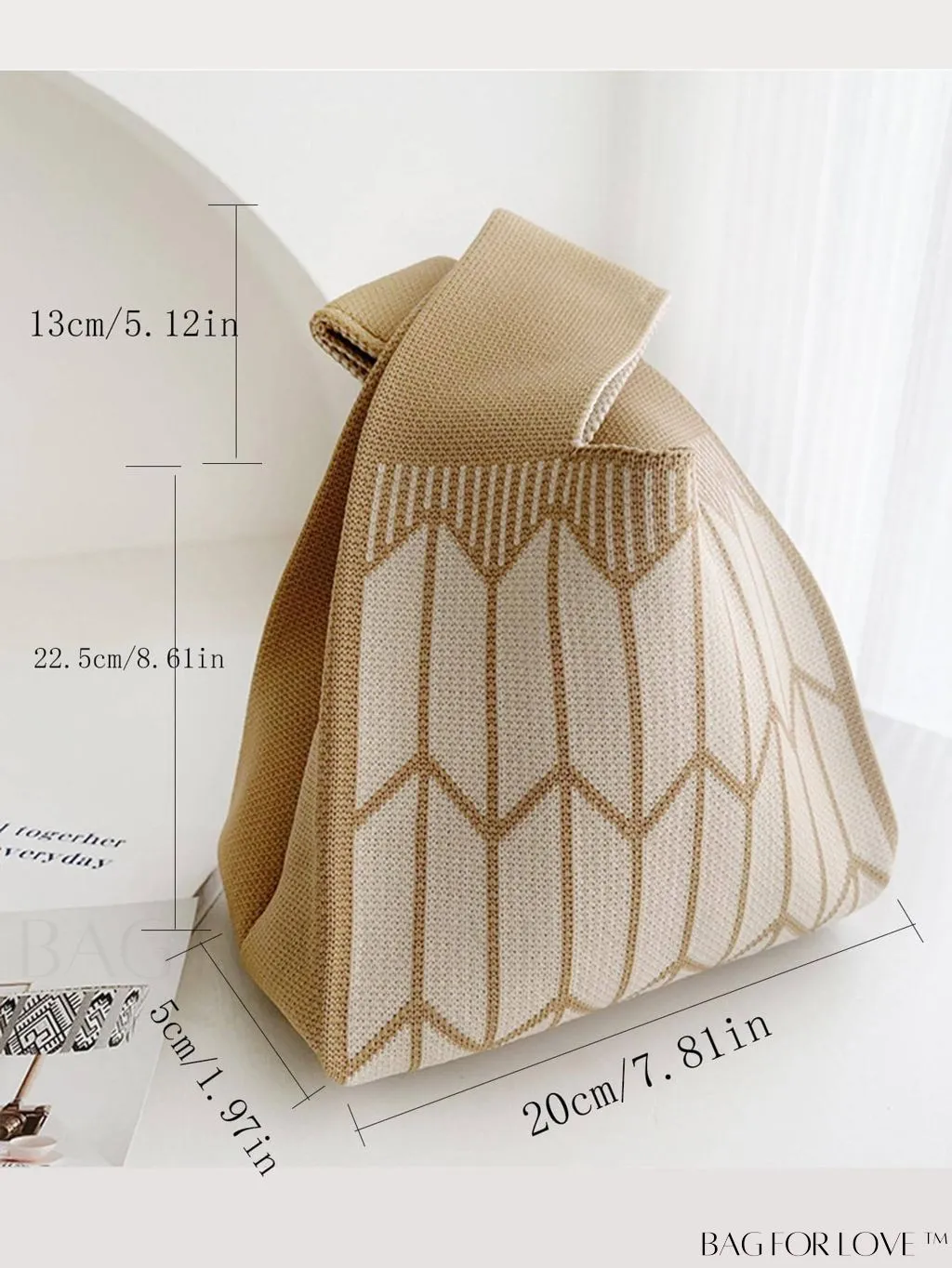 BagForLove - Compact Geometric Satchel with Dual Handles