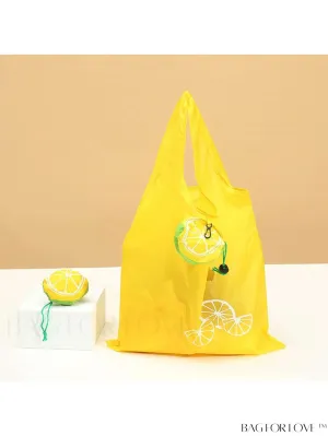 BagForLove - Lemon Pattern Foldable Shopping Bag: Convenient and Stylish