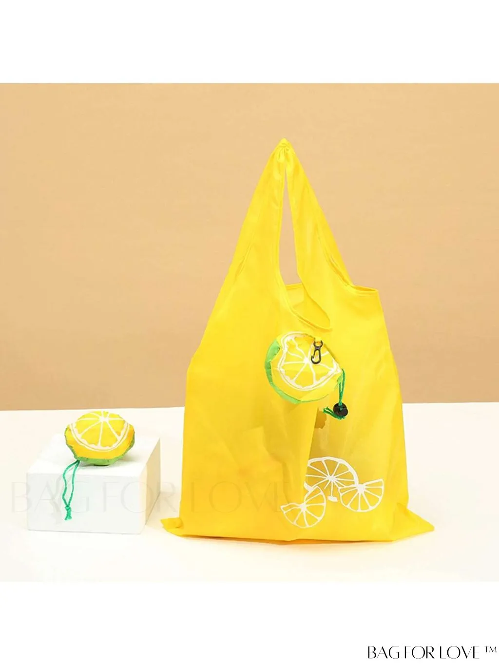 BagForLove - Lemon Pattern Foldable Shopping Bag: Convenient and Stylish