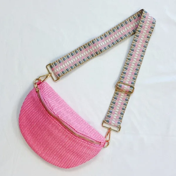 Bahama Breeze Fit All Sling Bag – Woven Everyday Crossbody with Adjustable Strap