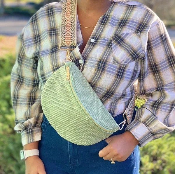 Bahama Breeze Fit All Sling Bag – Woven Everyday Crossbody with Adjustable Strap