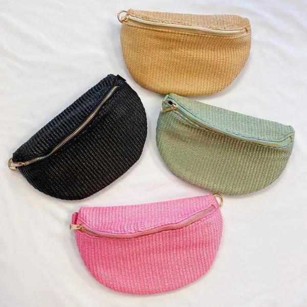 Bahama Breeze Fit All Sling Bag – Woven Everyday Crossbody with Adjustable Strap
