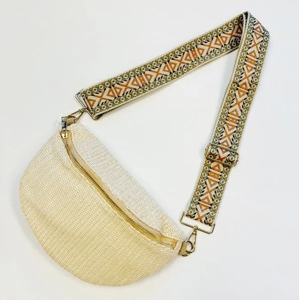 Bahama Breeze Fit All Sling Bag – Woven Everyday Crossbody with Adjustable Strap