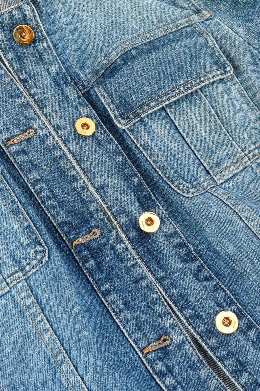 Bamboo Belt Denim Jacket